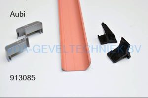 Aubi Siegenia  afdekkap met eindstukken  PSK 160  Gr. 160  zwart Ral 8022