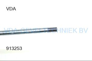 Stang M8 t.b.v. kantschuif M8 lengte 1500mm aan 1 zijde draad getapt
