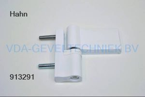 Dr. Hahn 2-delig scharnier KT-V6R FIX-2 P580G0F05 RAL 9016 opdek 18-23 mm