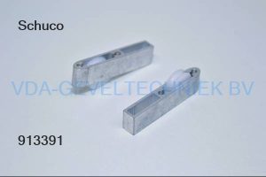 Schuco loopwagen / loopwiel Aluminium  61x9x14 mm