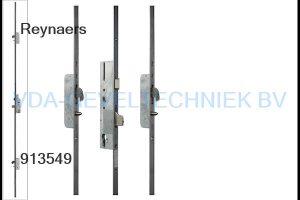 Reynaers Sobinco Meerpuntssluiting 8431 Drn 30 / 92 / 8 / F20 x 2170 mm RVS Sleutelbediend 2 x Pen Haak HoH kast 730 onder 760 mm