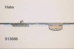 Habo variabele raamespagnolet 962S V16/ DRN50 / K 700 mm L= 2300 mm afgerond 3 x haak A=185 B=1000 C=2115