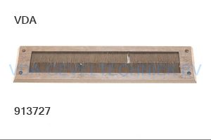 Gezu Doorline binnentochtborstel t.b.v. brievenbus  zwart 340 x 80 mm