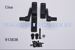 Cisa paniek duwstangbeslag loopdeur, links + rechts = cilinder deel, 2 delig zonder duwbalk