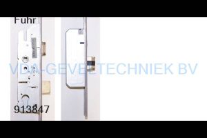 FUHR meerpuntssluiting Automaat  Drn 40 / 92 / 8 / U24X1970 mm RVS 2 x verlengde blokschoot HoH boven 930 onder 780 mm  2 x magneet