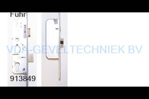 FUHR meerpuntssluiting Automaat  Drn 40 / 92 / 8 / U24X1770 mm RVS 2 x verlengde blokschoot HoH boven 730 onder 780 mm  2 x magneet