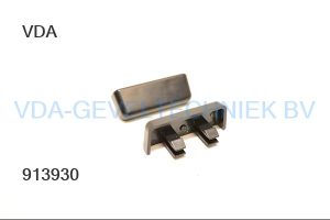 ASA afwateringskapje zwart 36x14mm (21x5mm sparing ) (prijs per stuk, minimale afname 10 stuks)