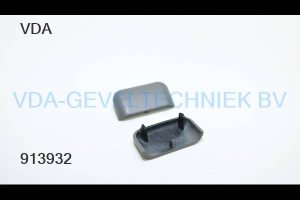 Afwater kapje midden grijs structuur  ( sleuf 25 x 6 mm )  (prijs per stuk, minimale afname 10 stuks)