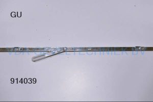 GU constante Stolpsluiting 160/1851-2100 3 x sluitplaat L= 1940 witte hendel