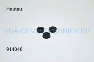 Hautau BZ Alu-HKS/SP verloopbus 10/6 mm zwart kunststof ringentje 232732