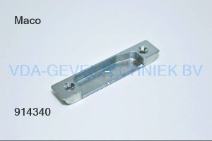 MACO MM hefdeel, Falzluft 4 mm, Versatz 9 mm, zilver rechts 356504