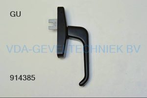 GU raamkruk raamgreep met gaffel Spacio zwart  G-46551
