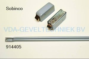 Sobinco OPBOUW ANTI-PANIEKSLUITING Stangenset nr. 5701-3 Grijs   2 x sluiting 2 x stang + bevestigingsset Max deurhoogte  2650 mm
