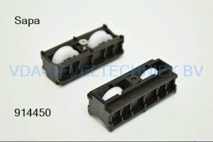 Sapa Hydro Schuifpui schuifraam loopwielen dubbel kunststof verstelbaar 7236551