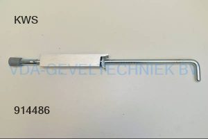 KWS deurvastzetter/deurstopper 1048.02 Turfeststeller 250 mm Hub handbediend