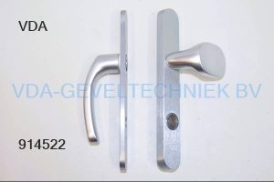 Stalufix Kruk / Duwer Schild set met Kerntrek  binnen / Buiten  PZ 92  36 x 250 mm afgerond SKG*** geen schroef stift  Ami gatenpatroon