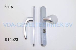 Stalufix Kruk / Duwer Schild set met Kerntrek  binnen / Buiten  PZ 72  36 x 250 mm afgerond SKG*** geen schroef stift  Ami gatenpatroon