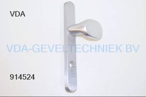 Stalufix Duwer Schild Buiten PZ 92  30 x 250 mm afgerond SKG*** geen schroef stift  Ami gatenpatroon