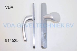 Stalufix Kruk / Duwer Schildset  Buiten binnen PZ 92  30 x 250 mm afgerond SKG*** geen schroef stift  Ami gatenpatroon