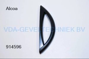 Alcoa/Kawneer greep zwart gelakt links / rechts