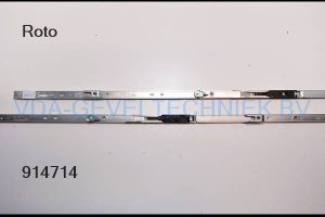 Roto NX constant stolpespagnolet (Stulpgetriebe). FFH 1001-1200 Gr.1090 Stolpvleugelraampomp met zwarte hendel. 2 x sluitplaat
