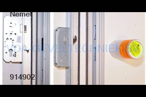 Nemef Alprokon Meerpuntssluiting Deurnaald Set Comfort Drn 55 / 72 / 8 / F16 x 2850 mm Draairichting Loopdeur Rechts Deurdikte 40 mm Tbv. PKVW SKG incl Grendel