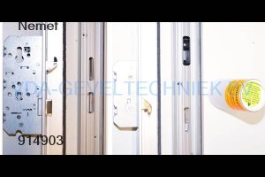 Nemef Alprokon Meerpuntssluiting Deurnaald Set Comfort Drn 55 / 72 / 8 / F16 x 2850 mm Draairichting Loopdeur Links Deurdikte 40 mm Tbv. PKVW SKG incl Grendel