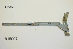 Roto schaararm verdekt (Schere arm) kozijndeel. Gr. 250 FFB 330-600 rechts Designo Tbv  Kuntststof profiel 24 mm breed
