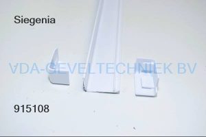 SIEGENIA PSK Afdekkap met eindstukken  PSK COM Gr.107 Ral 9003