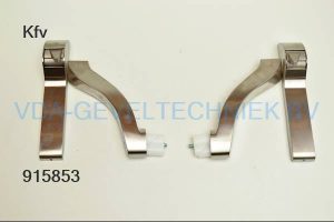 KFV Wilka Opbouw Anti-Panieksluiting Rechts + Links PUSH-BAR EPN 900 4 zonder stang zilver  RVS