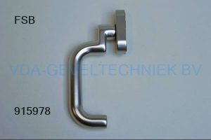 FSB alu verkropte deurkruk EV1 86x156MM. Design 1070. Krukstift 8MM. rozet