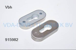 HvN/Q CILINDERROZET 493 RVS-GEBORSTELD D=10,5MM OVAAL EXCL. BEV SET SKG2