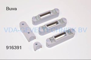 Buva Zelfstellende Sluitkom 6025+ plus adapters onder / boven  Inline / Midline Set a 3 delig