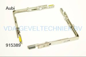 Aubi hoekoverbrenging UM302 1 rolnok. Afmetingen: 153x153MM.Tbv  kunststof en houten draaikiep ramen