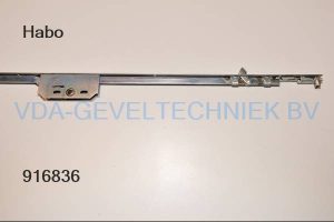 HABO RAAMESPAGNOLET 81225 Drn 33,krukhoogte 300 mm L= 800 mm met 2 x vogelbekschoot Vrpl vlak 16 mm schoot hoogte = 125 / 475 mm