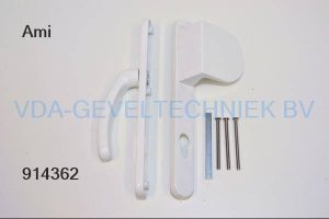 Ami Duwer Kruk schild binnen buiten WitPZ92  257 x 32 mm  stift 8 x 90 mm 3 x schroef m5 x 70 mm