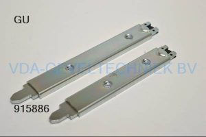 GU Aanzetstuk set sluiting voor Stolpsluitlijst U24x160/130 mm onder / boven