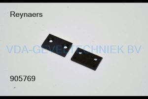 Reynaers opvulplaatjes sluitplaat zwart 061.771504 (prijs per stuk)