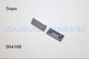 waterkapje grijs RC system/Sapa 216 000 L42 H17 -28 (prijs per stuk, minimale afname 10 stuks)