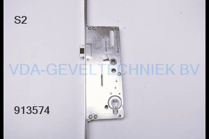 S2 Meerpuntssluiting Drn 55/92/8/F20 1988 mm afgerond sleutelbediend 2 x Haak
