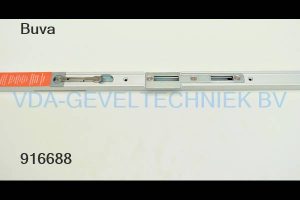 Buva sluitlijst Ergo-Duo PC 92 / 1772 L=2000 mm incl sluitpotten onder/boven