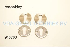 Tonic Line Assa Abloy Cilinder rozet set RVS Binnen buiten met schroeven