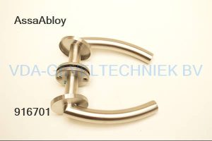 Tonic Line Assa Abloy Design Binnendeur Kruk Stel RVS met patentboutjes deurdikte 40 / 50 mm