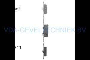 Nemef Meerpuntssluiting Drn 65/ 72/8/ F20 x 1700 mm afgerond sleutelbediend 3 x haak HoH boven 735 onder 715 mm