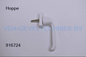 Hoppe raamkruk/raamgreep Rechts RAL 9016  stift 7x40mm  London Verkropt  Wit