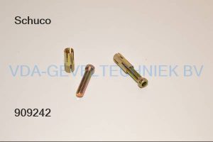 Schuco ankerbout + plug voor scharnier Türbander 28MM