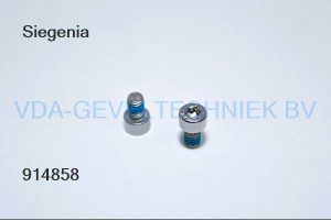 Siegenia RVS montage schroef M5x 12.5 mm blauw