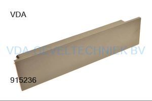 Binnenklep brievenbus Mat zwart buitenmaat 300 x 70 MM. schachtmaat 45 x 275 mm schroefmaat 280 mm