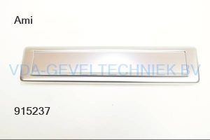 Ami Brievenbus Briefplaat afgerond buitenplaat Aluminium buitenmaat 75 x 340 mm schroefmaat 310 mm