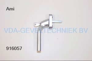 Ami raamkruk/raamgreep verkropt rechts afsluitbaar stift 7x40 mm type 832 ovale rozet